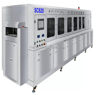 La machine de nettoyage de jet d'emballage du semi-conducteur SC820 avec 28 PCs pulvérisent des tiges et lavent longtemps modulaire