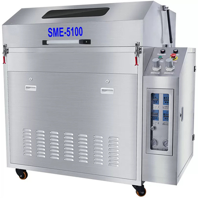 SME-5100 vague de soudure pneumatique Oven Pallet Cleaning Machine de Smt de panier de diamètre de la Double-station 1000mm de décapant rond de gabarit
