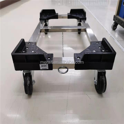 Le tonneau en aluminium de transport de Chambre de quatre de roues de plate-forme à camions de chariot de chariot logistique de supermarché transporte en charrette les chariots en mouvement