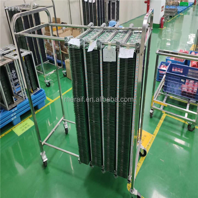chariot à chariot de porte-magazines de stockage de carte PCB de plats de carte PCB d'esd