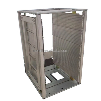 Anti stockage debout pliable statique en plastique en aluminium L porte-magazines antistatique antistatique de SMT de support de carte PCB d'ESD de taille
