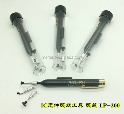 Stylo de surgeon de vide de collecte d'IC de stylo du vide LP200 anti-satic + 2 en-têtes d'aspiration pour le SIDA de Reballing de travail de BGA SMD