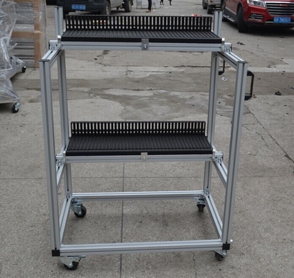 2 couches d'Esd de porte-magazines de conducteur de chariot de stockage 800 x 600 x 1100 millimètres